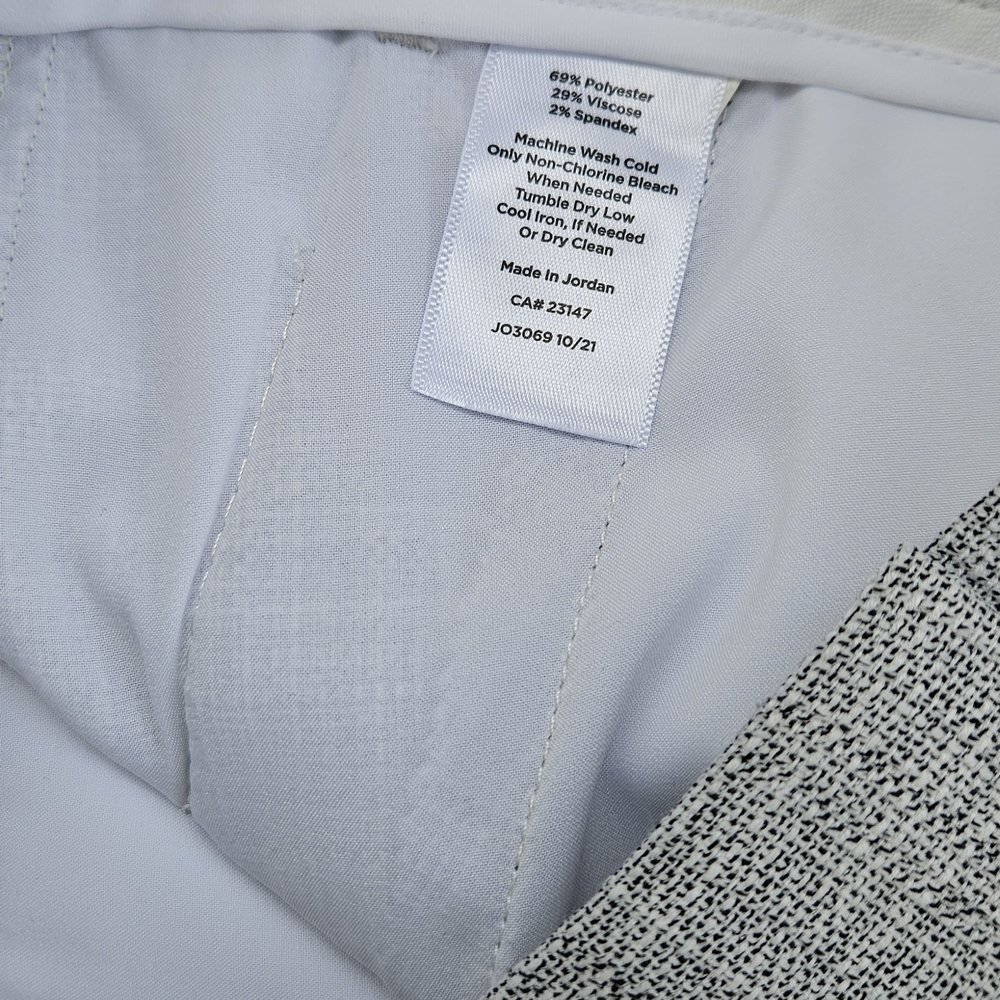 Talbots Hampshire Ankle Pants 14P NWT Gray Tweed Straight Leg Career Office Peti - Picture 8 of 15
